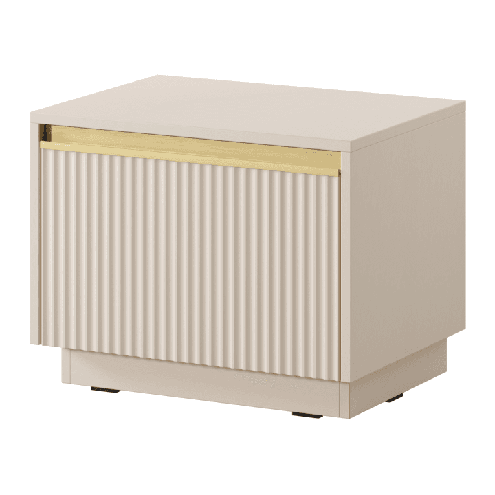 Stolik nocny Gold 54 cm Beż piaskowy