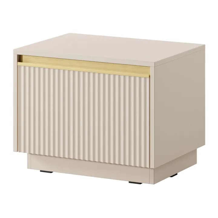 Stolik nocny Gold 54 cm Beż piaskowy