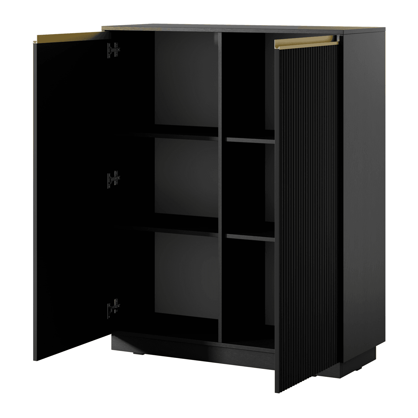 Komoda Gold 103 cm Czarna