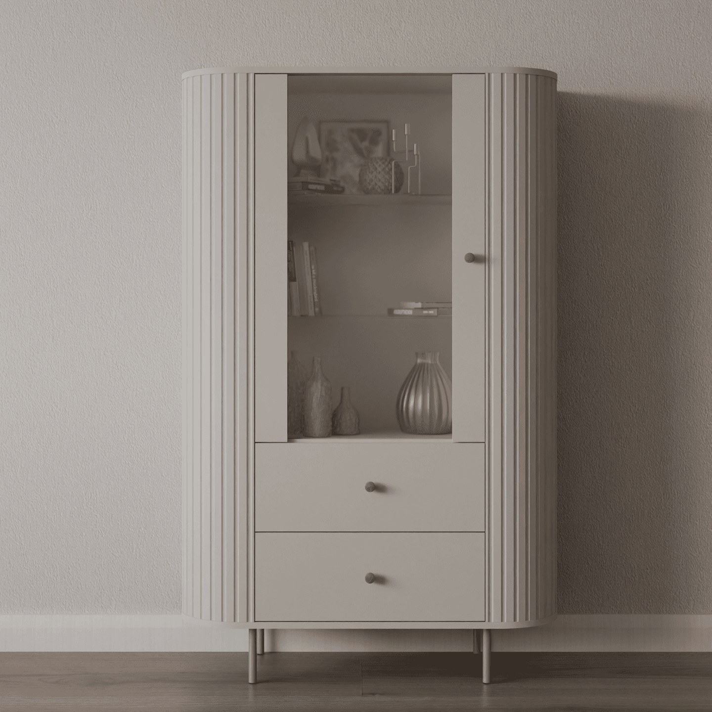Witryna Fiero 98 cm Beż piaskowy