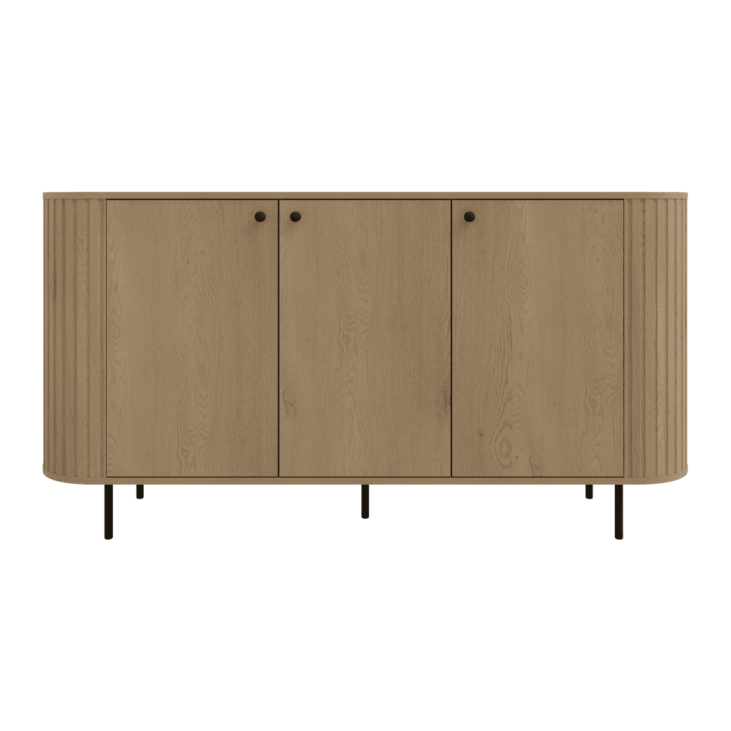 Komoda Fiero 165 cm trzydrzwiowa Dąb cremona
