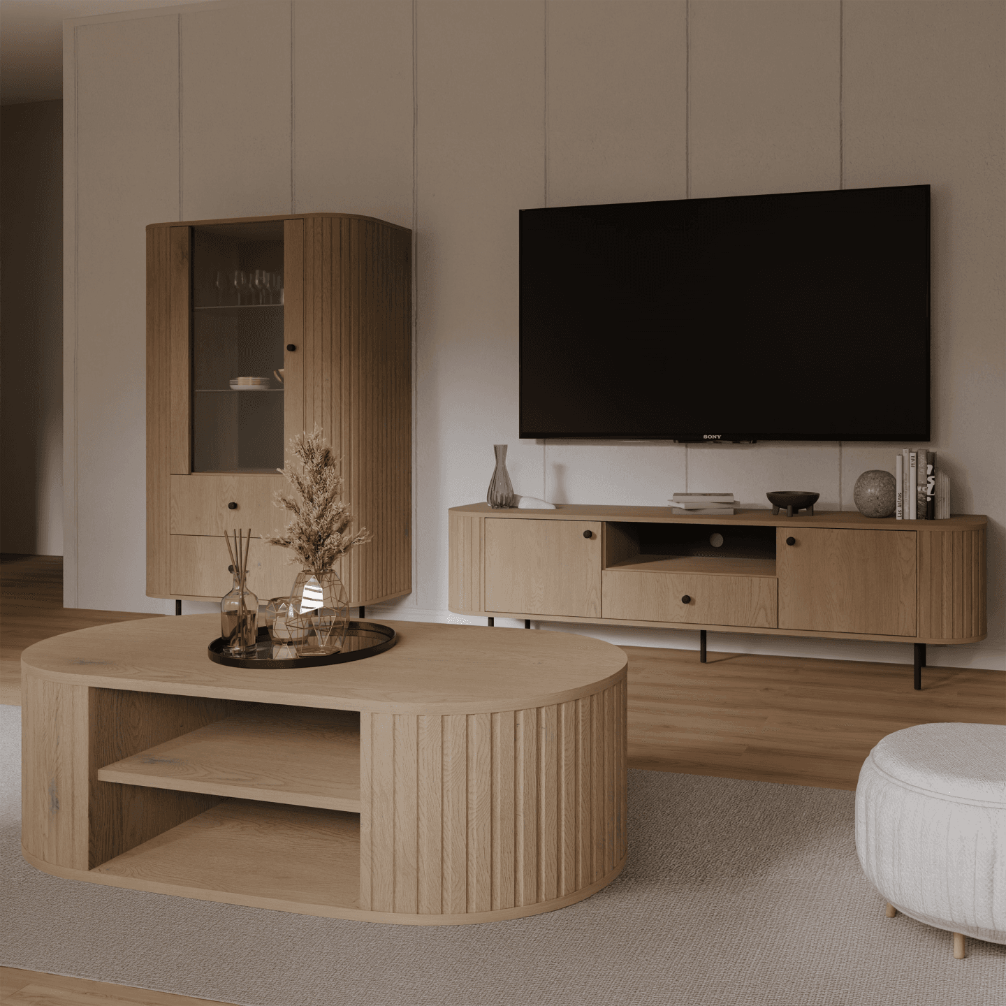 Szafka RTV Fiero 181 cm Dąb cremona