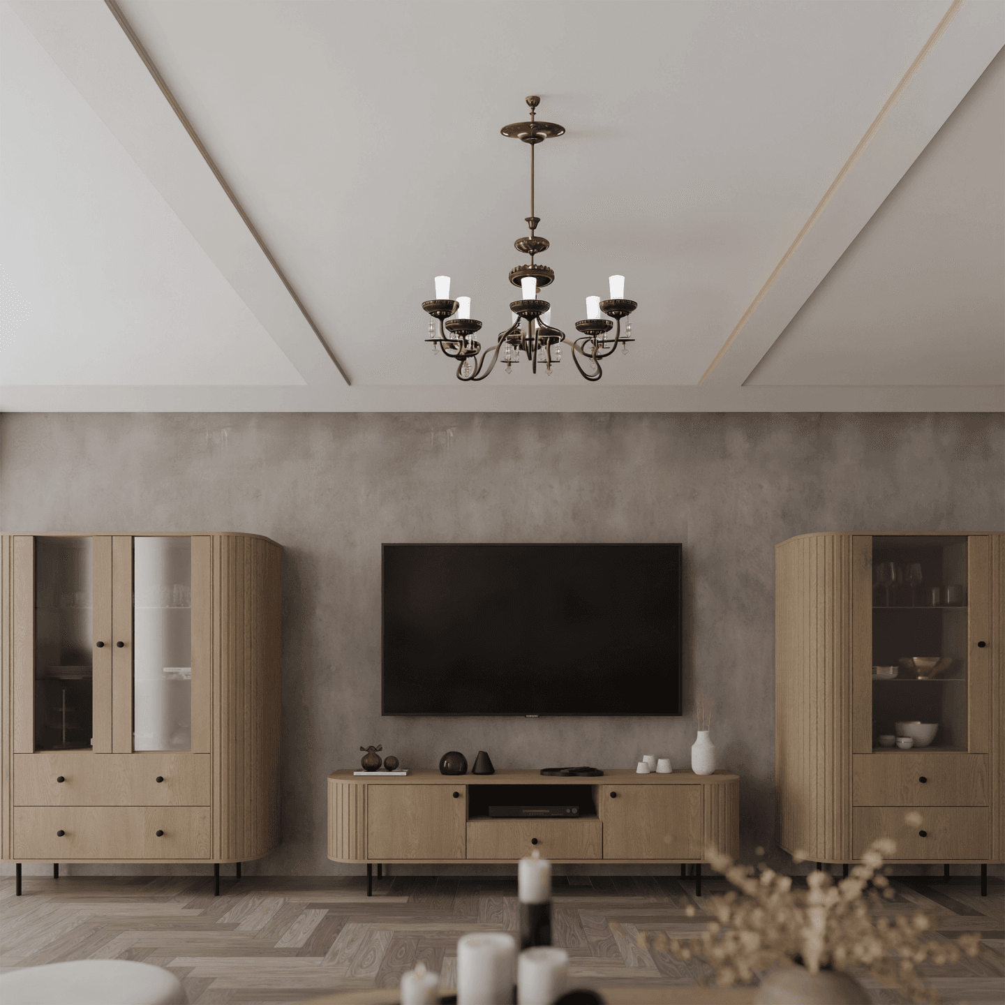 Szafka RTV Fiero 181 cm Dąb cremona