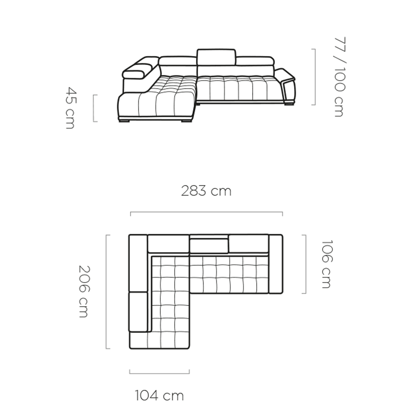 Narożnik elektryczny Gremio