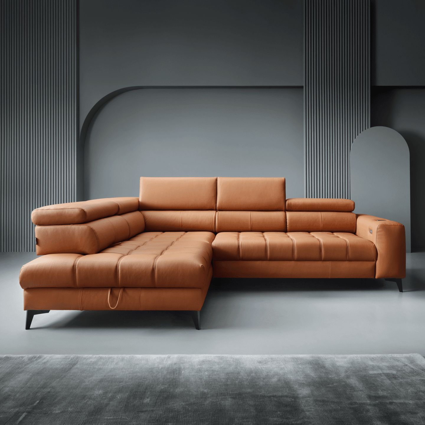 Narożnik Baggio skóra naturalna