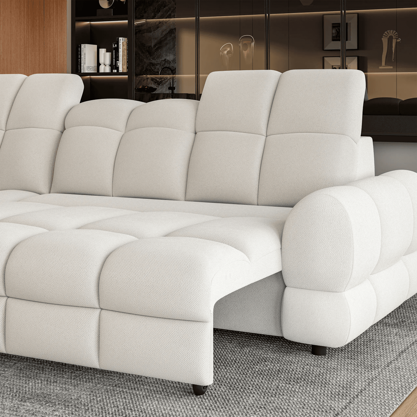 Narożnik TOLLO L elektryczny z pojemnikiem na pościel
