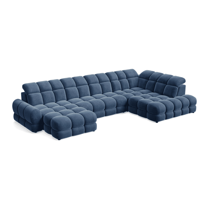 Elegancki narożnik TOLLO XL z pojemnikiem | Tkanina Riviera 81