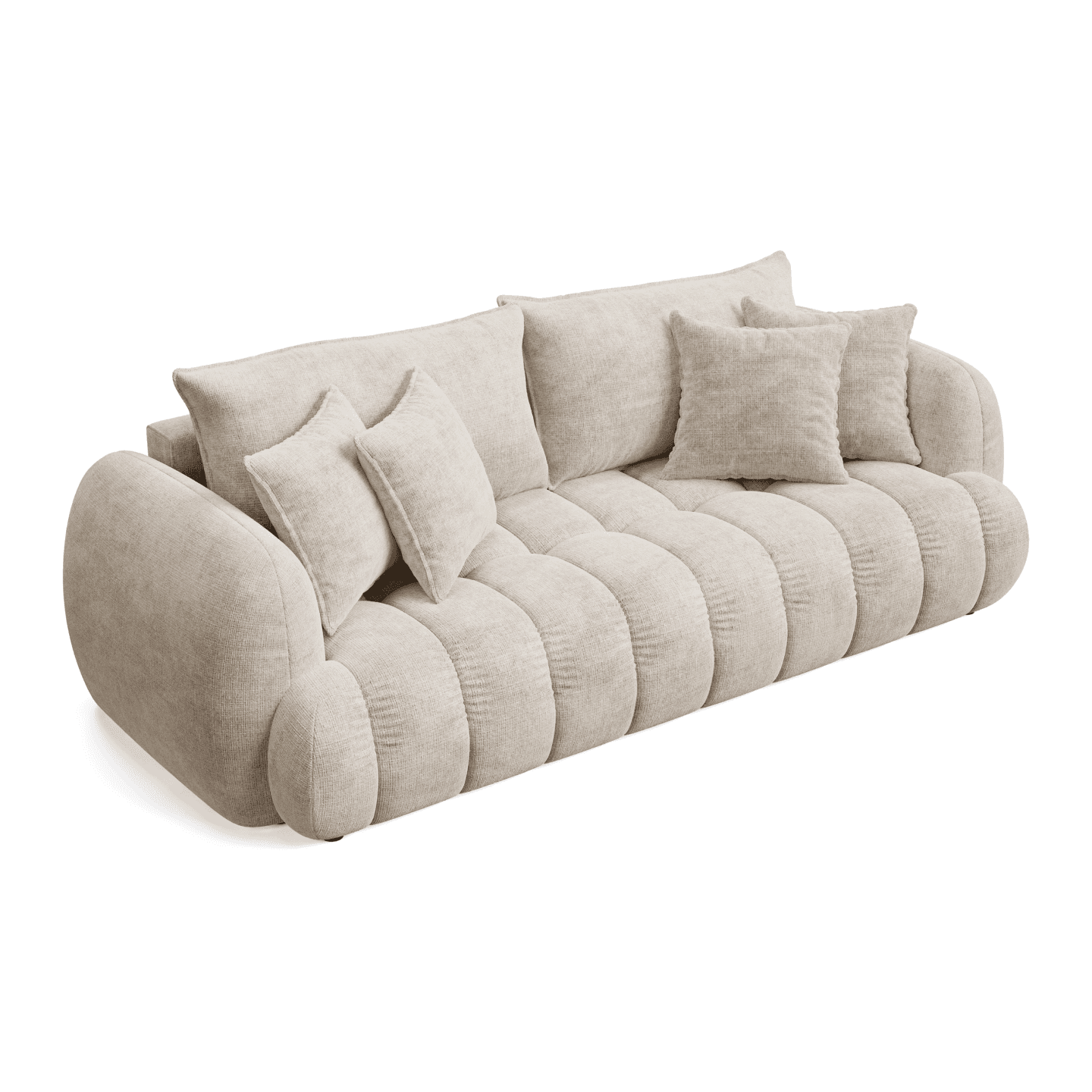 Nowoczesna Sofa COCO PREMIUM wypoczynkowa z poduszkami | Tkanina Fredo 40