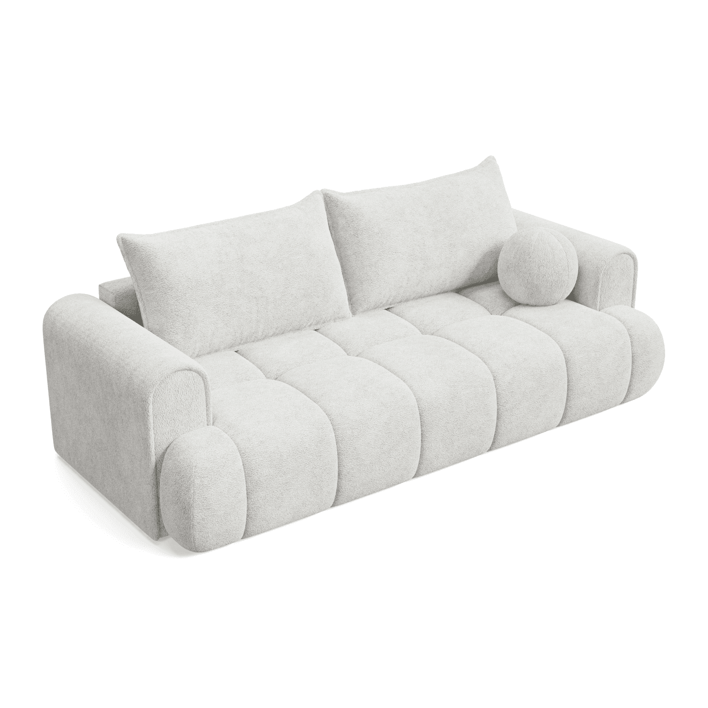 Nowoczesna Sofa COCO 2 PREMIUM rozkładana z poduszkami | Tkanina Fredo 35