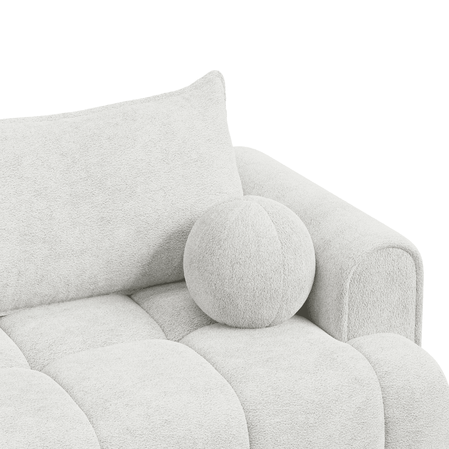 Nowoczesna Sofa COCO 2 PREMIUM rozkładana z poduszkami | Tkanina Fredo 35
