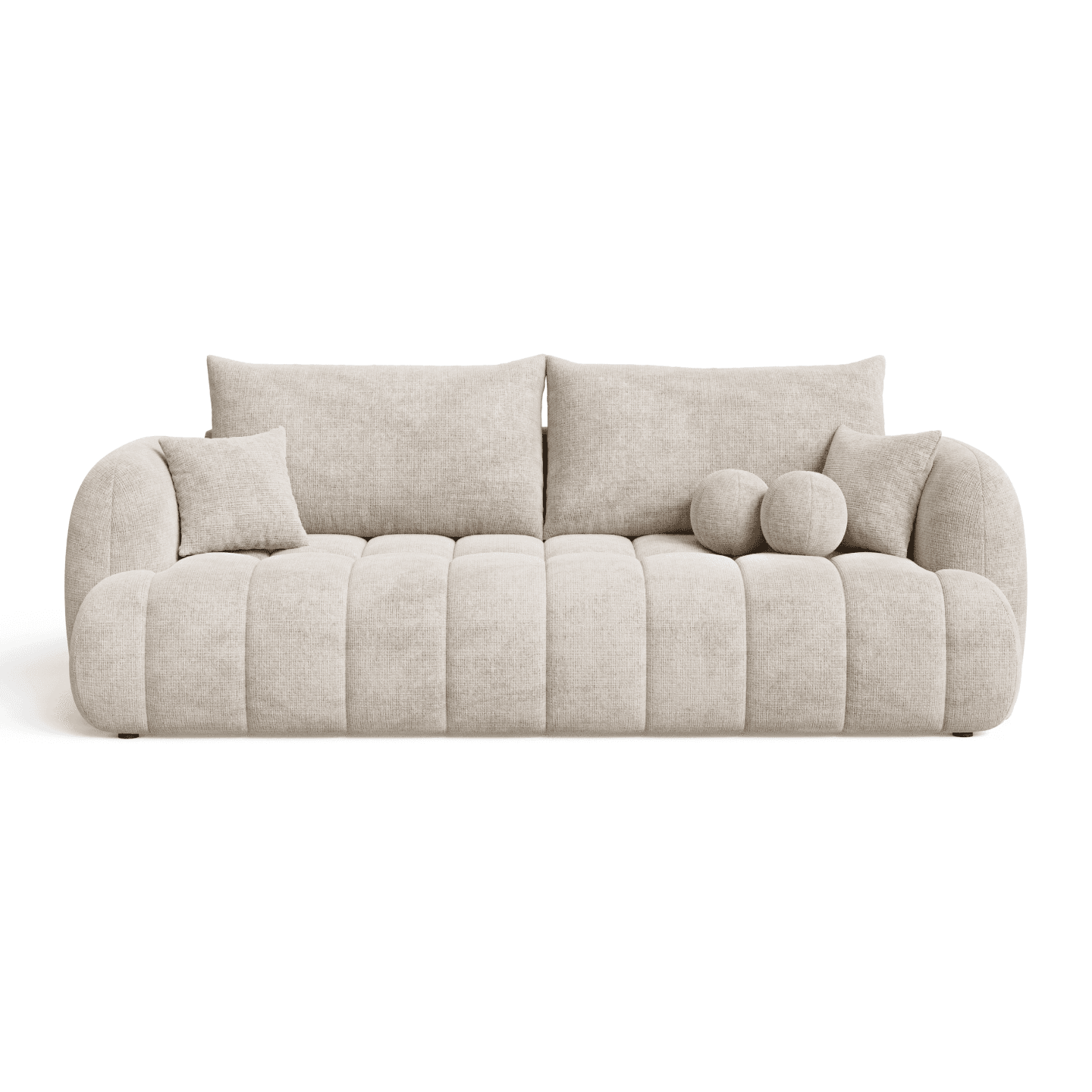 Nowoczesna Sofa COCO 2 z funkcją spania i poduszkami | Tkanina Cremona 97