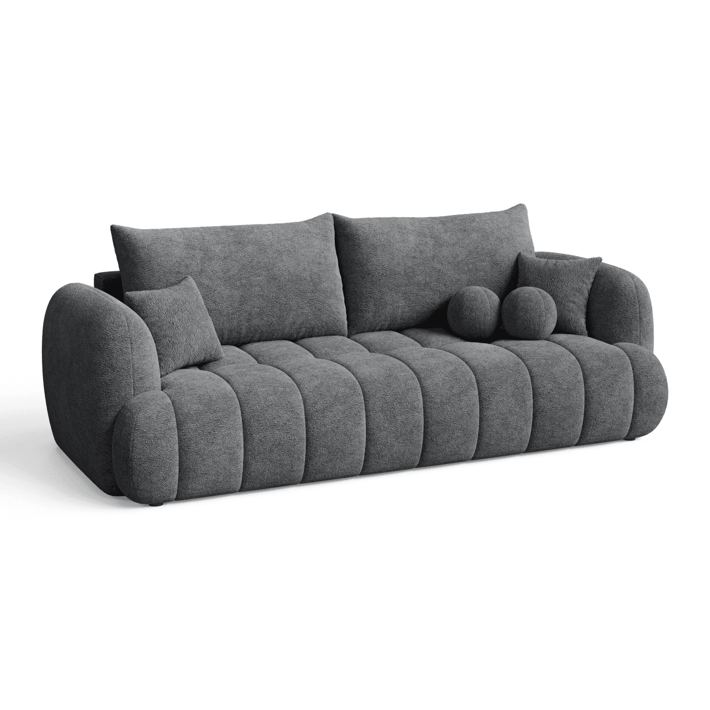 Stylowa Sofa COCO 2 z poduszkami do eleganckiego salonu | Tkanina Fredo 40