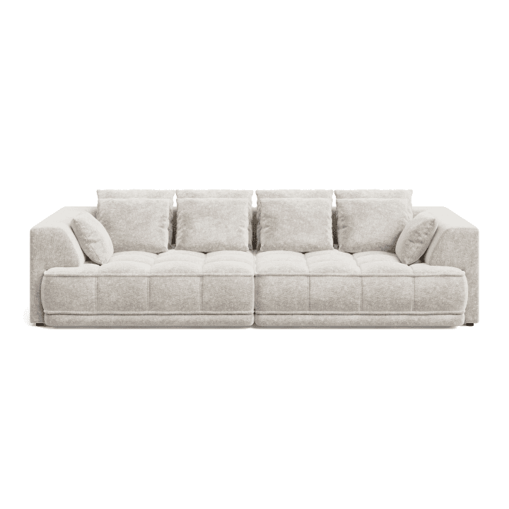 Elegancka Sofa TIGA z funkcją spania i wysuwanym siedziskiem | Tkanina Aphrodite 1