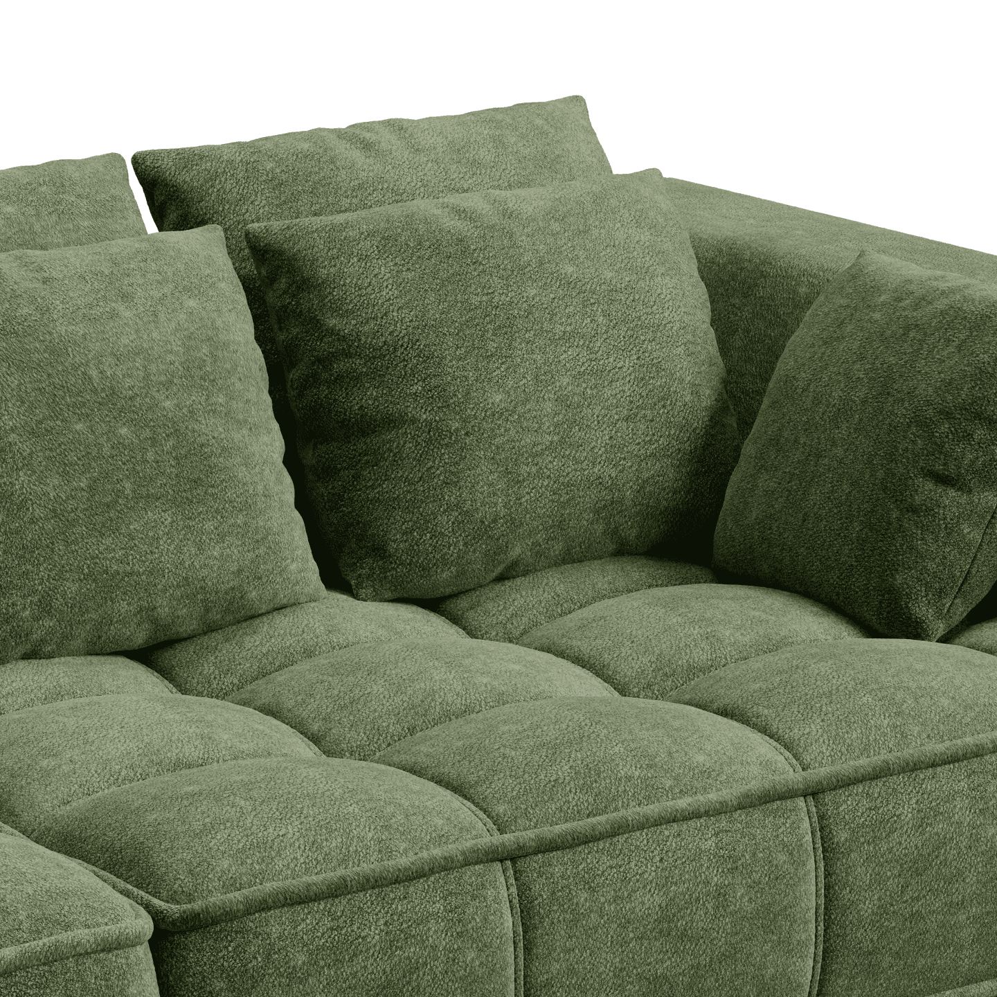 Luksusowa Sofa TIGA BigSofa pikowana z wysuwanym siedziskiem