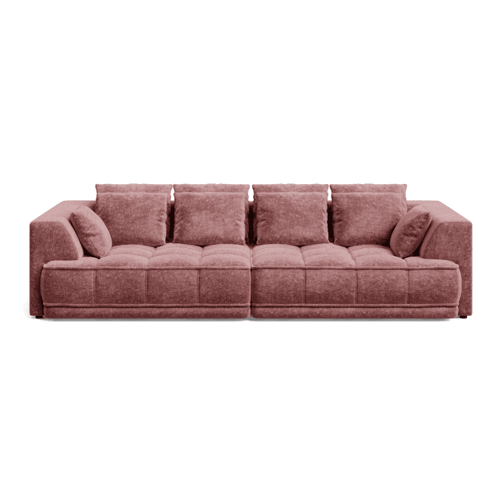 Luksusowa Sofa TIGA BigSofa pikowana z wysuwanym siedziskiem