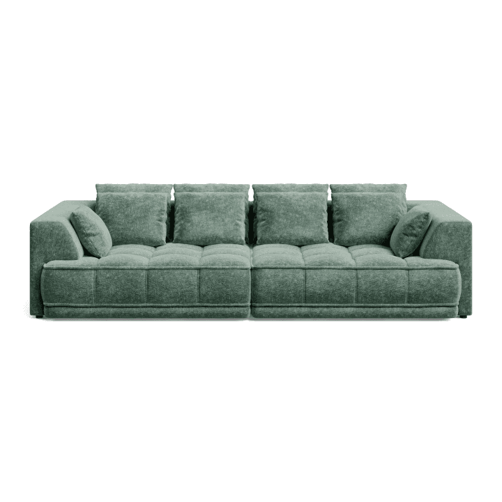 Sofa TIGA stylowa pikowana z elektrycznym wysuwem siedziska