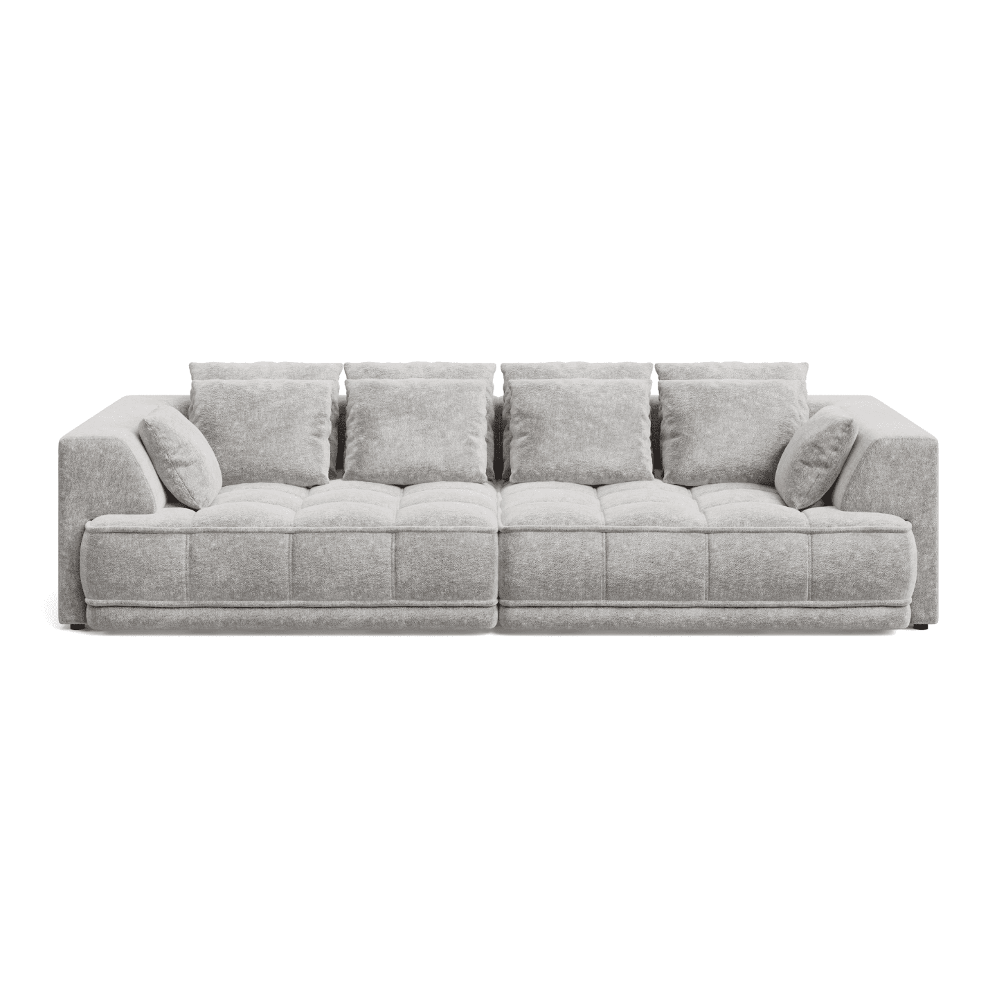 Sofa TIGA stylowa z funkcją spania, pikowaniem i poduszkami | Tkanina Aphrodite 19