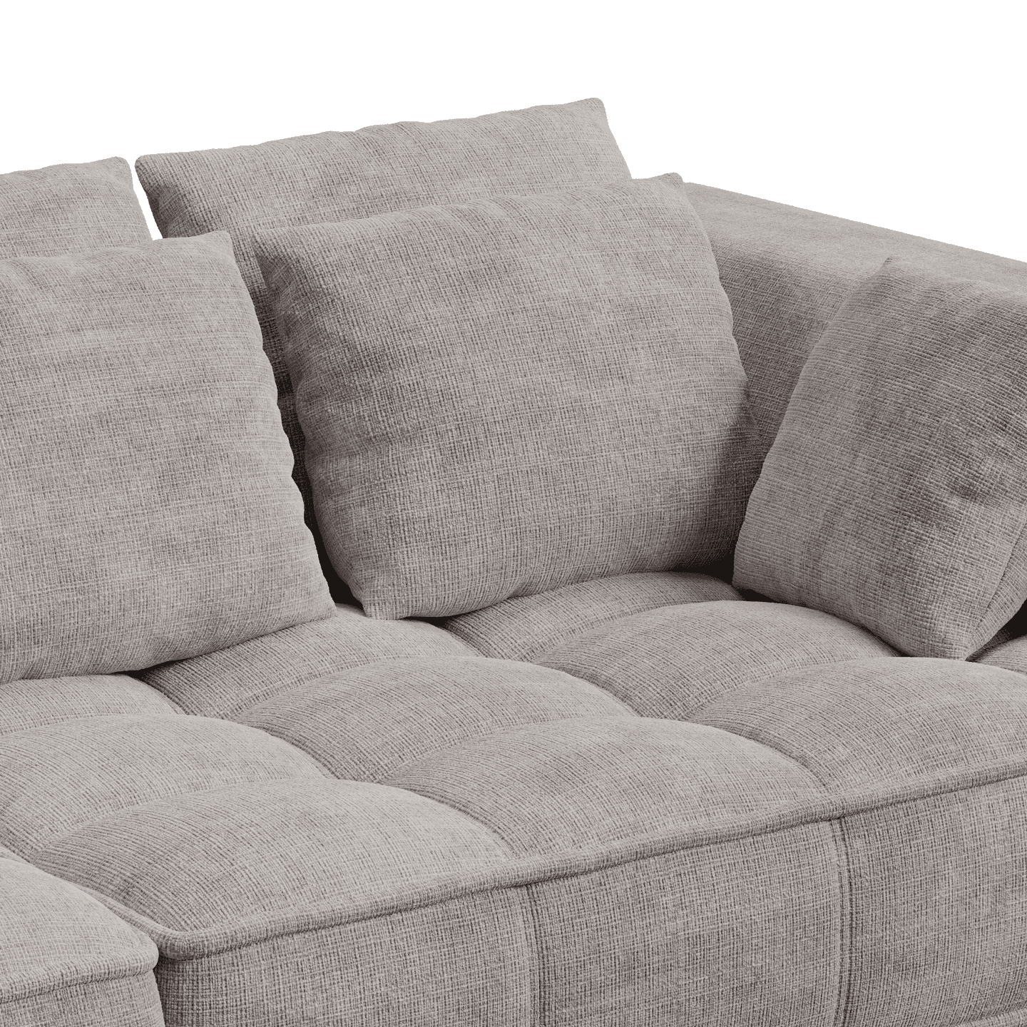 Sofa TIGA nowoczesna BigSofa z funkcją spania oraz poduszkami