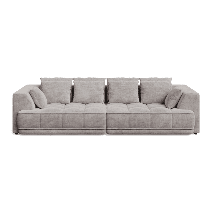 Sofa TIGA luksusowa pikowana z elektrycznym wysuwem siedziska