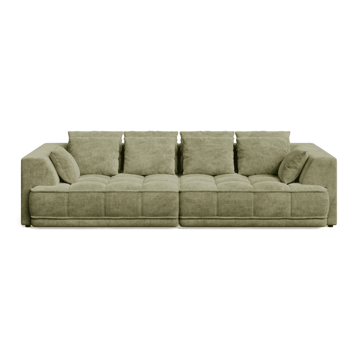 Luksusowa Sofa TIGA z funkcją spania, pikowaniem i poduszkami