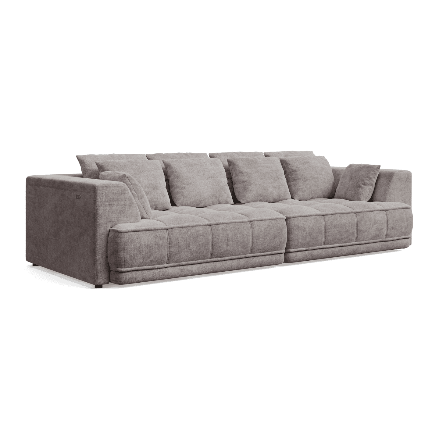 Sofa TIGA elegancka pikowana z elektrycznym wysuwem siedziska