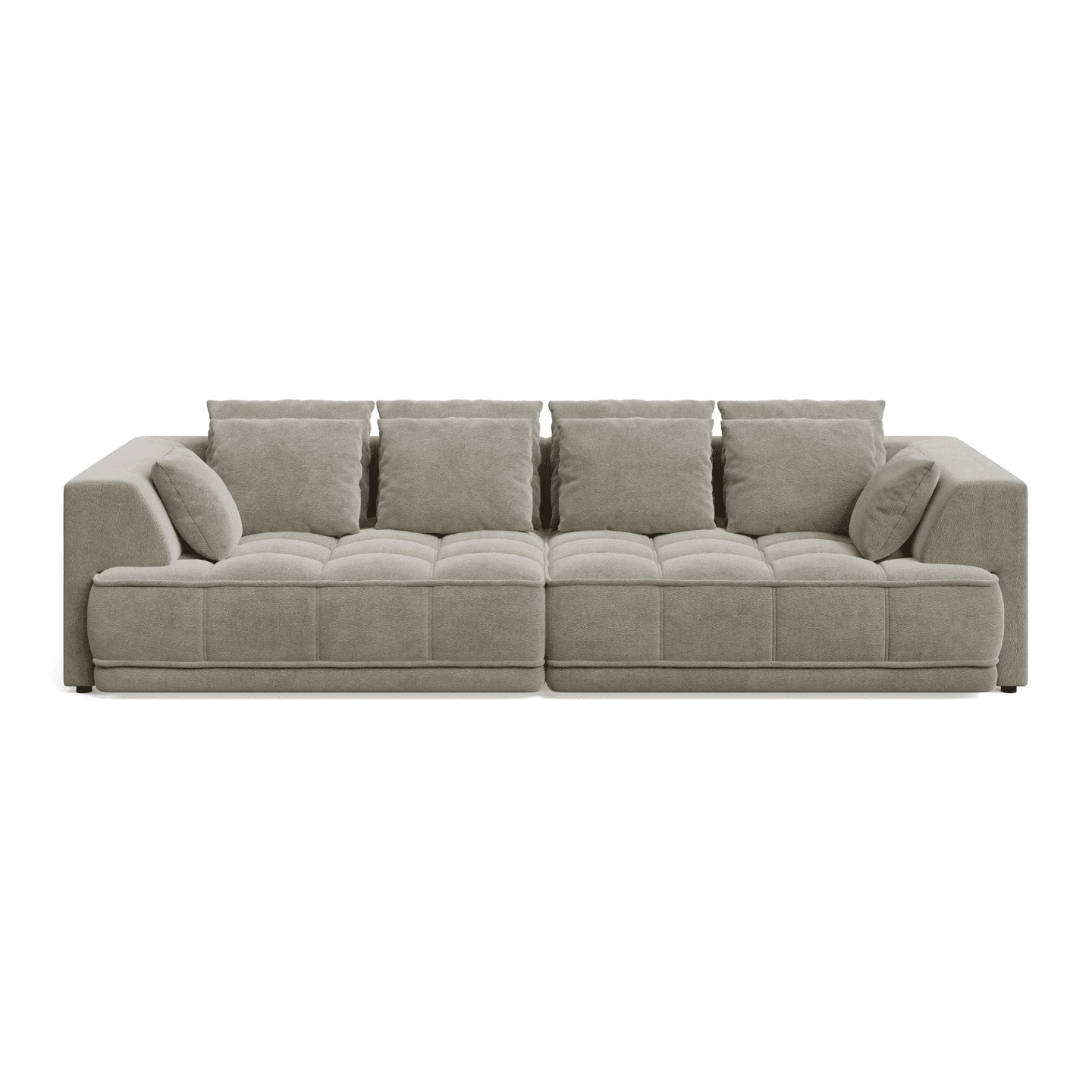 Nowoczesna Sofa TIGA z funkcją spania, pikowaniem i poduszkami