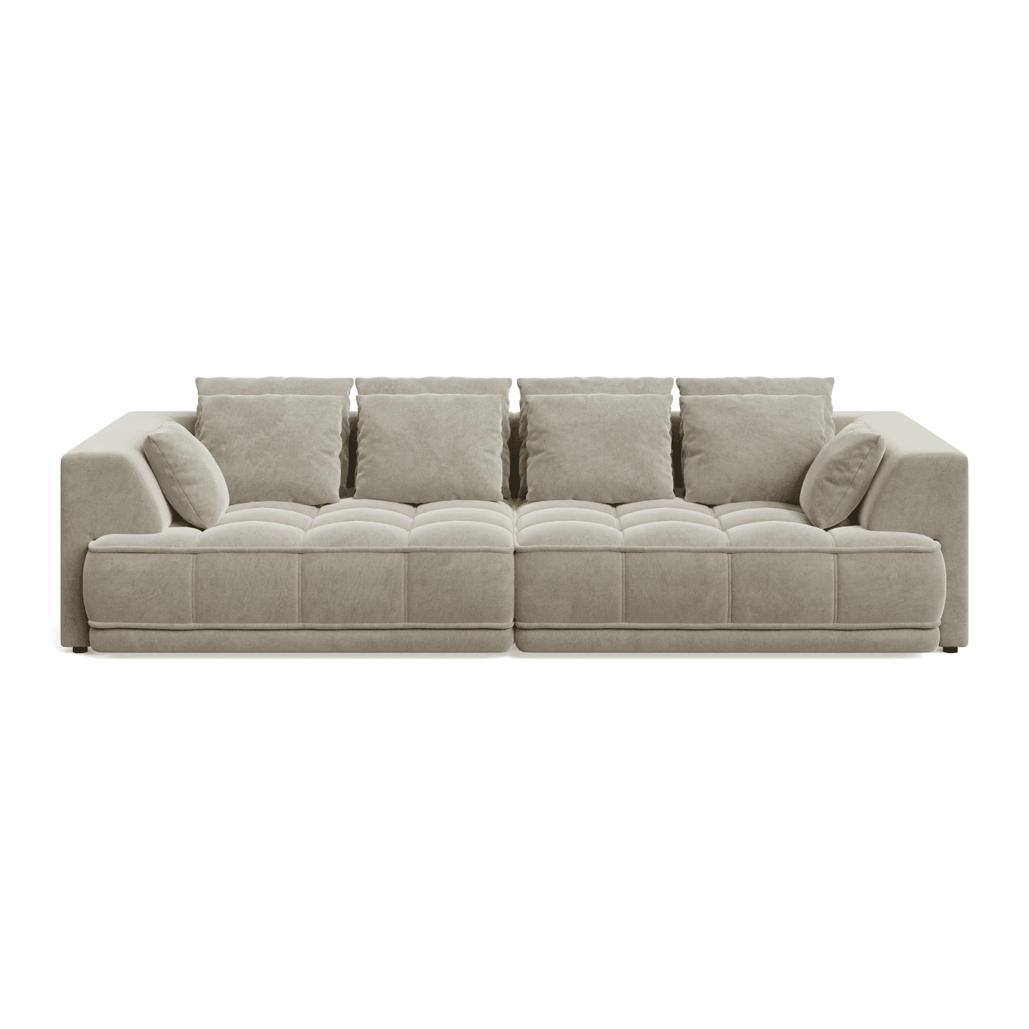 Nowoczesna Sofa TIGA BigSofa pikowana z wysuwanym siedziskiem