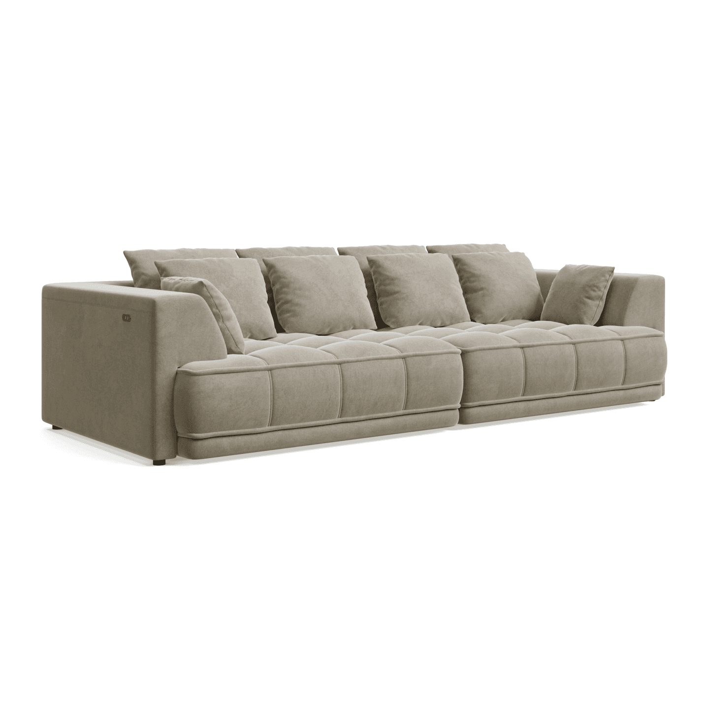 Sofa TIGA nowoczesna BigSofa z funkcją spania oraz poduszkami