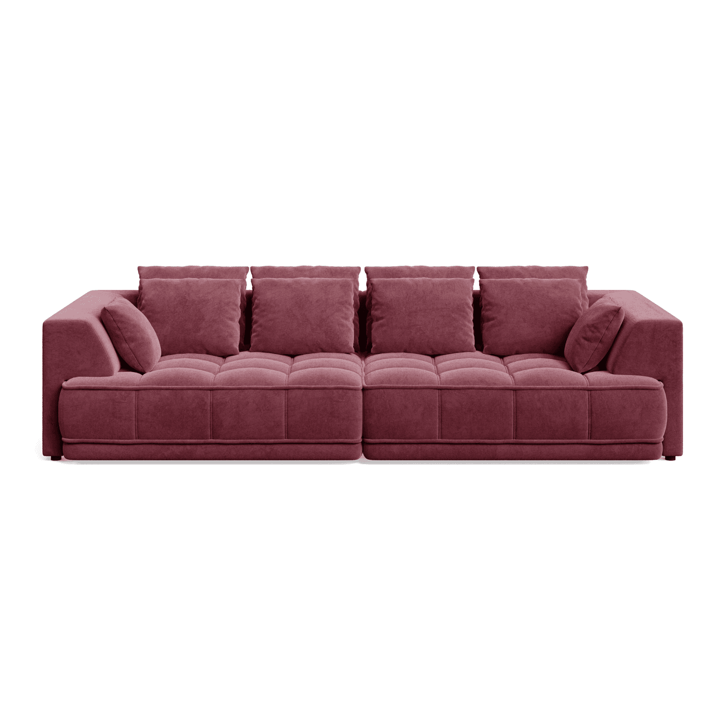 Sofa TIGA designerska pikowana z funkcją spania i poduszkami