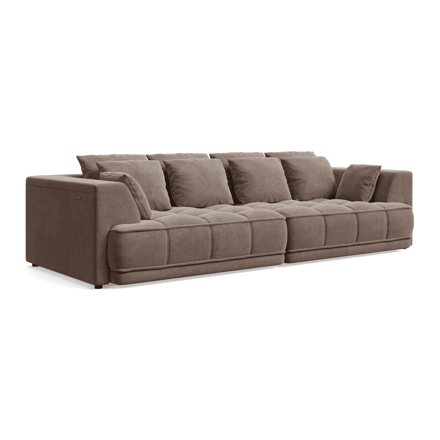 Luksusowa Sofa TIGA BigSofa pikowana z wysuwanym siedziskiem