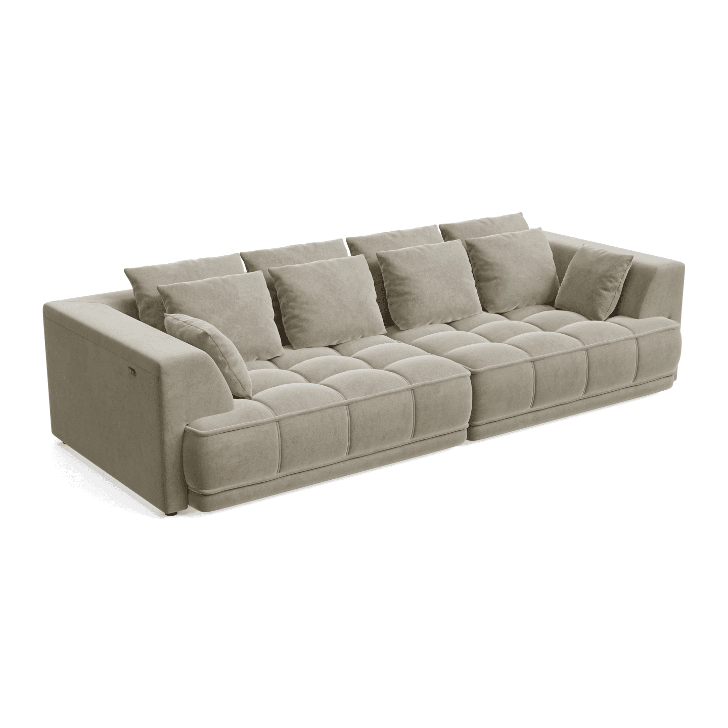Luksusowa Sofa TIGA BigSofa z funkcją spania oraz poduszkami