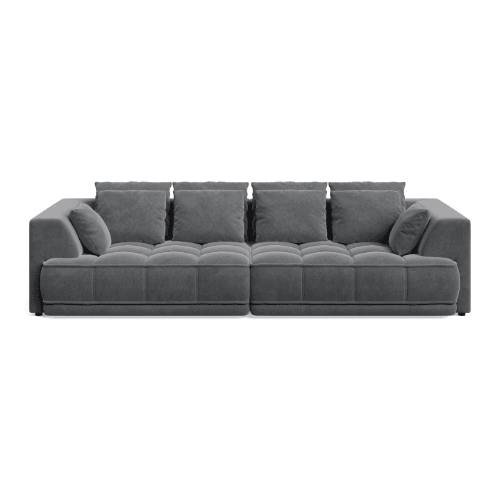 Luksusowa Sofa TIGA BigSofa z funkcją spania oraz poduszkami