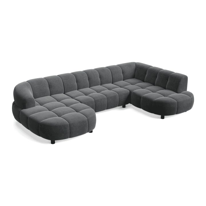 Elegancki Narożnik VELPA XL pikowany z wysuwanym siedziskiem