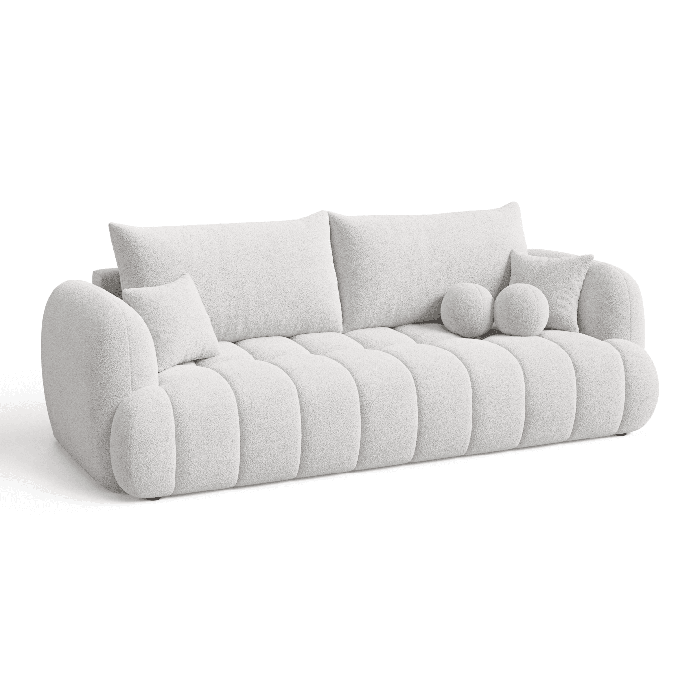 Luksusowa Sofa COCO 2 z poduszkami oraz funkcją spania | Tkanina Quelle 01