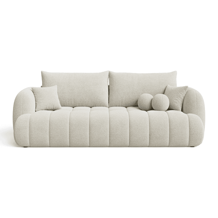 Luksusowa Sofa COCO 2 z poduszkami oraz funkcją spania | Tkanina Quelle 01 - zdjęcie 2