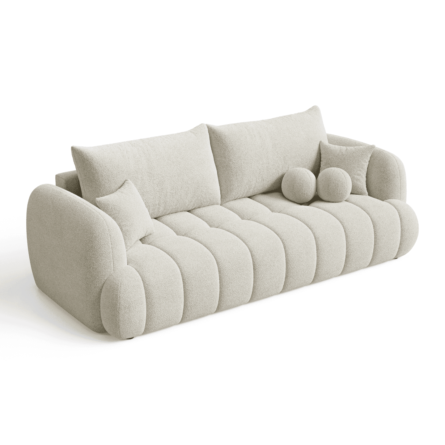 Luksusowa Sofa COCO 2 z poduszkami oraz funkcją spania | Tkanina Quelle 01