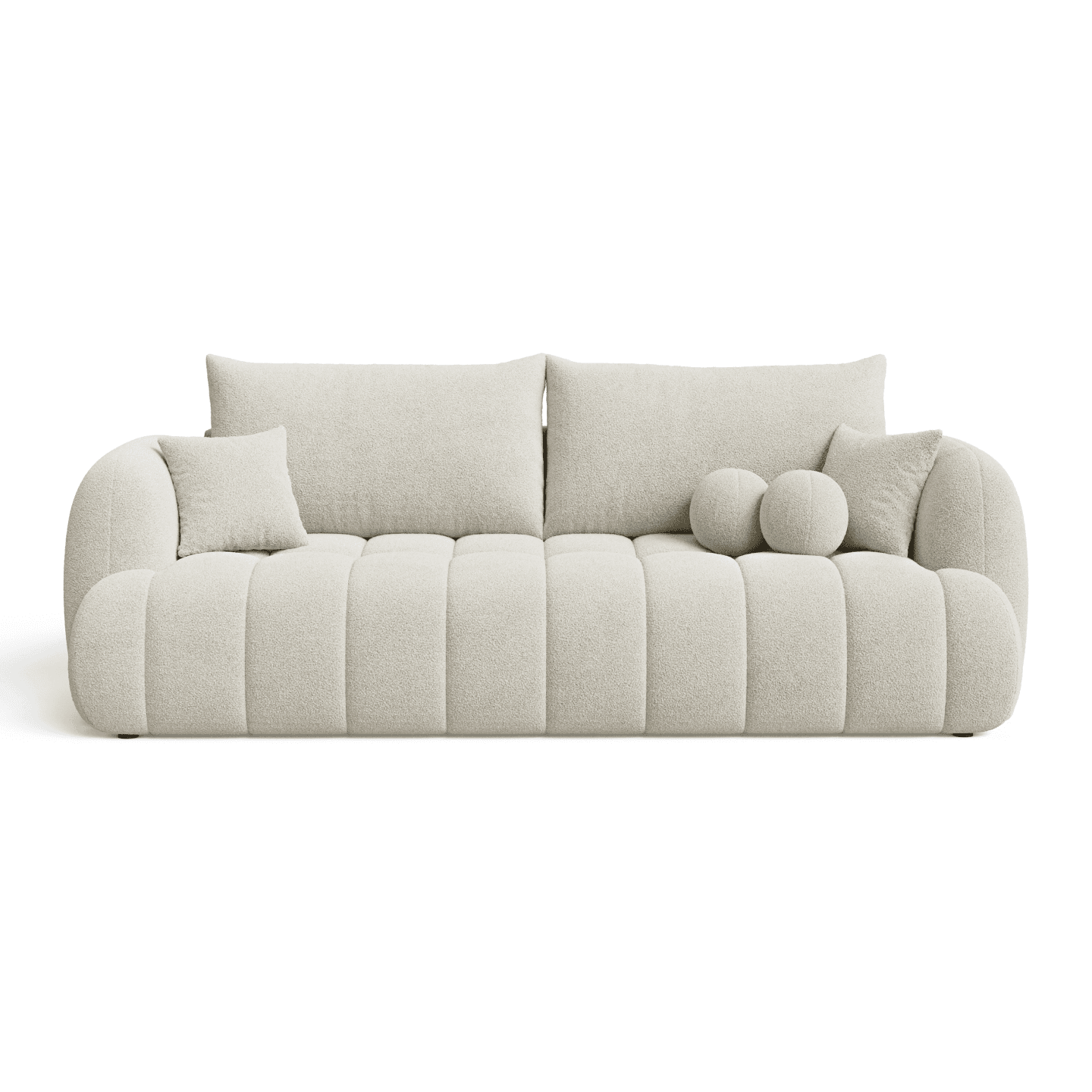 Elegancka Sofa COCO 2 z funkcją spania oraz poduszkami | Tkanina Quelle 03