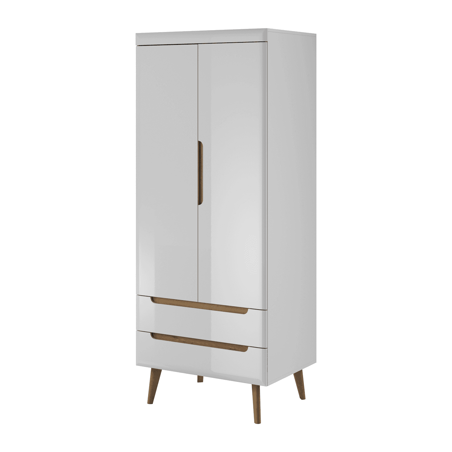 Szafa Solis 80 cm Biała + dąb riviera