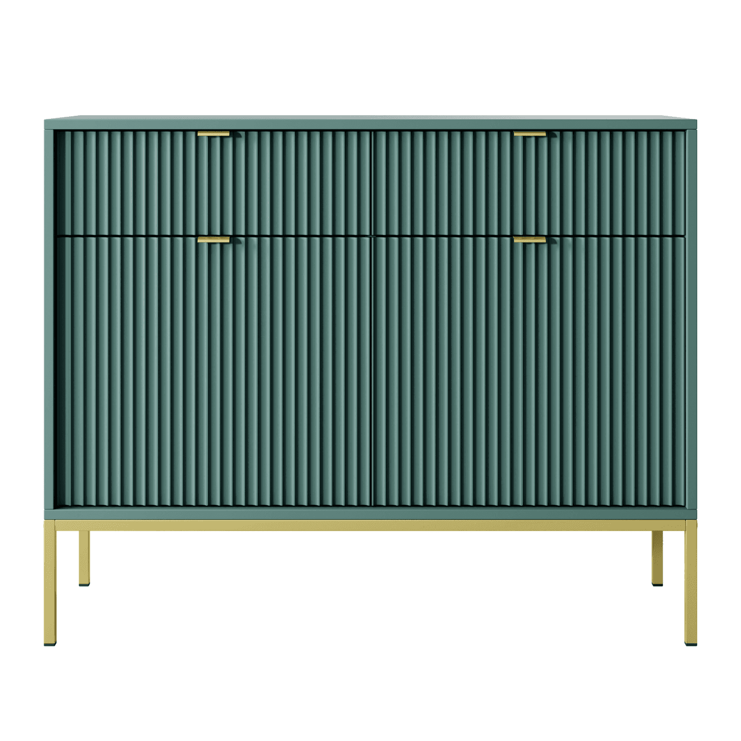 Komoda Crow 104 cm labrador + złote nóżki