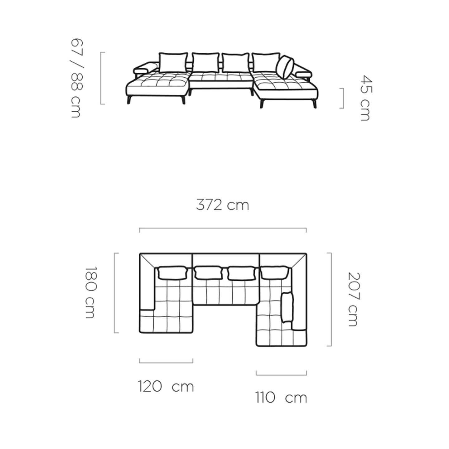 Narożnik elektryczny Montella XL