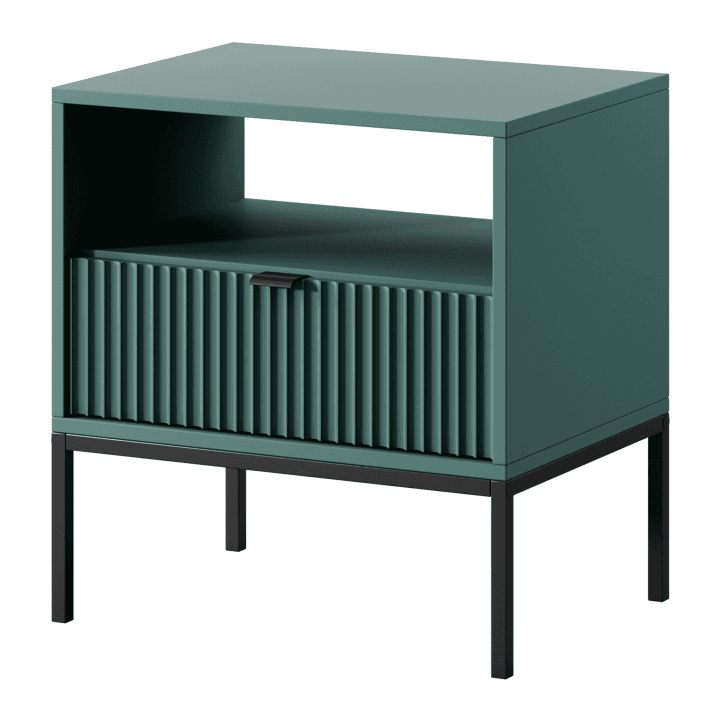 Stolik nocny Crow 54 cm labrador + czarny stelaż