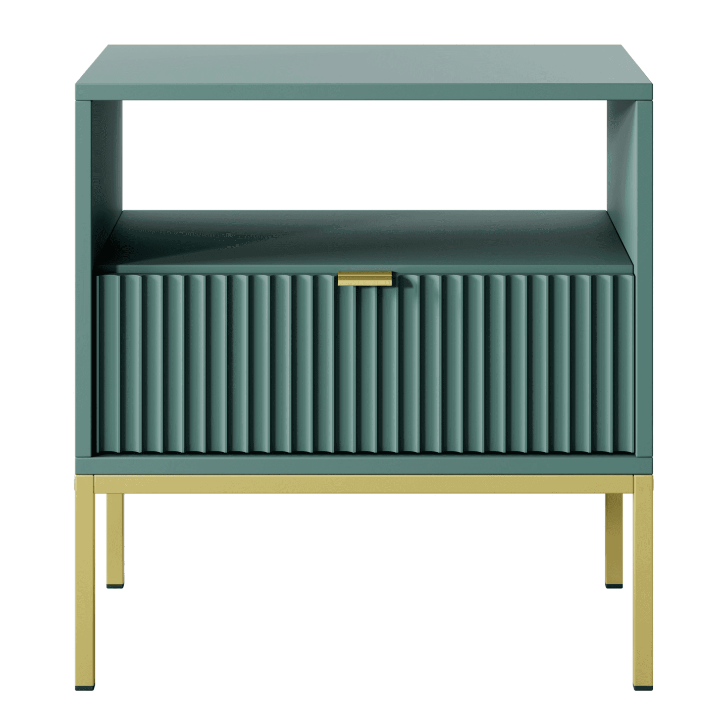 Stolik nocny Crow labrador + złote nóżki