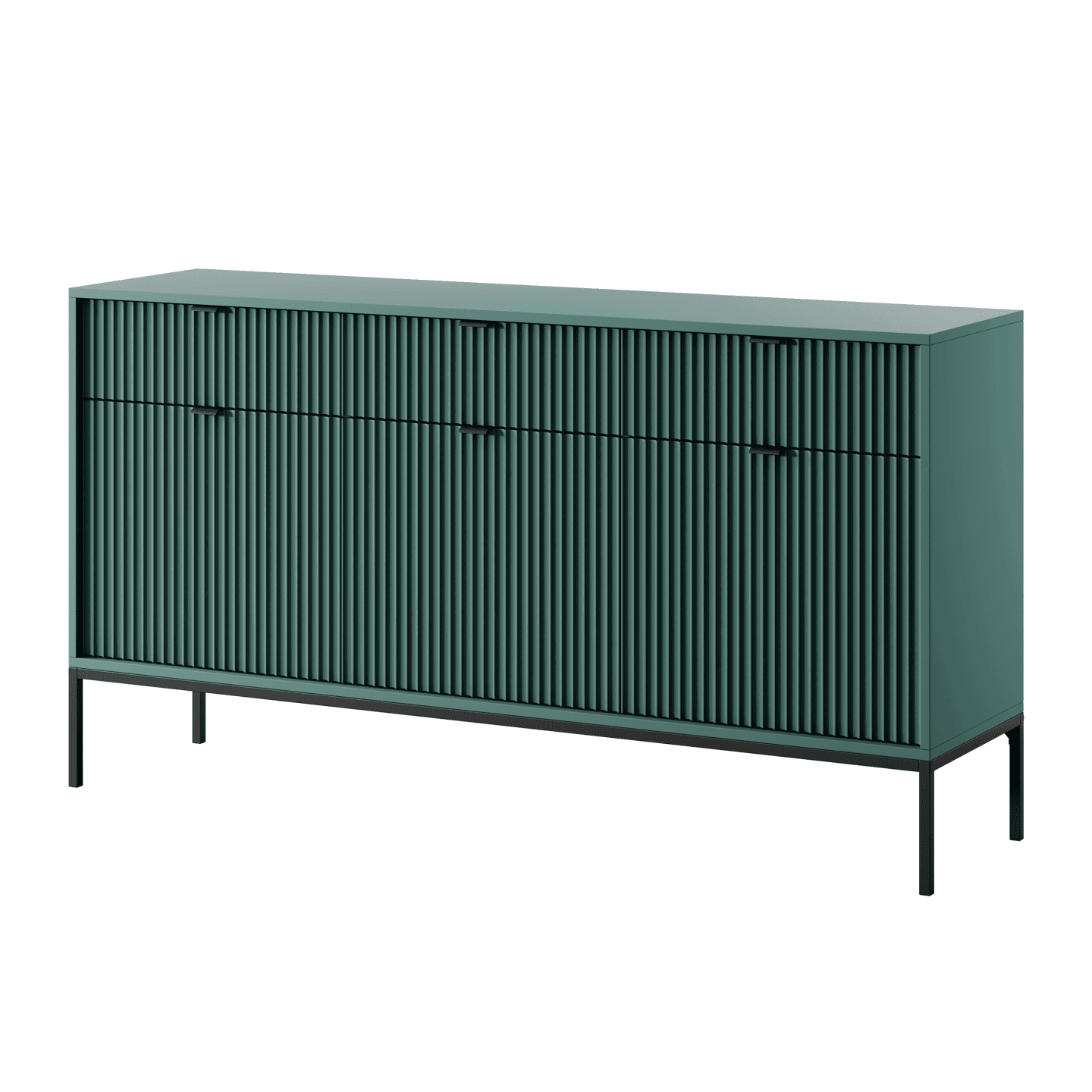 Komoda 154 cm Crow labrador + czarne nóżki