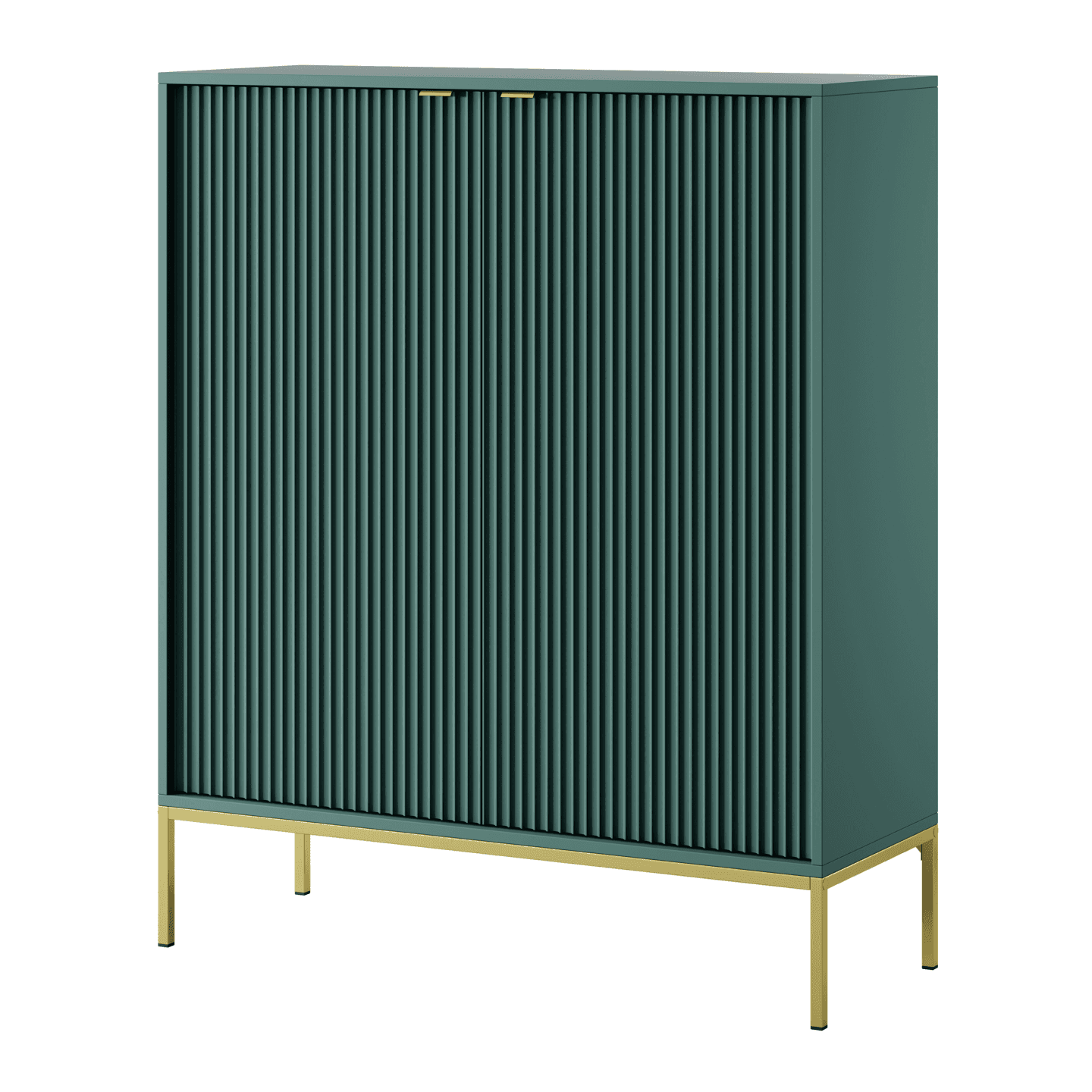 Komoda wysoka 104 cm Crow labrador + złote nóżki