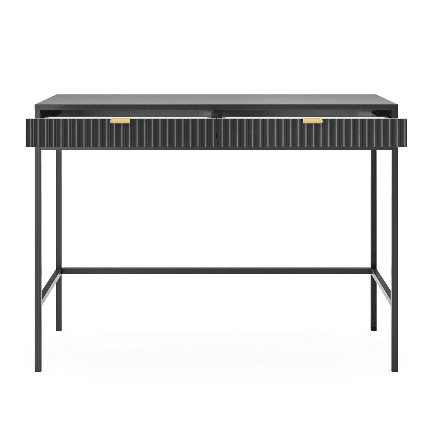 Toaletka Crow 104 cm czarna + czarne nóżki