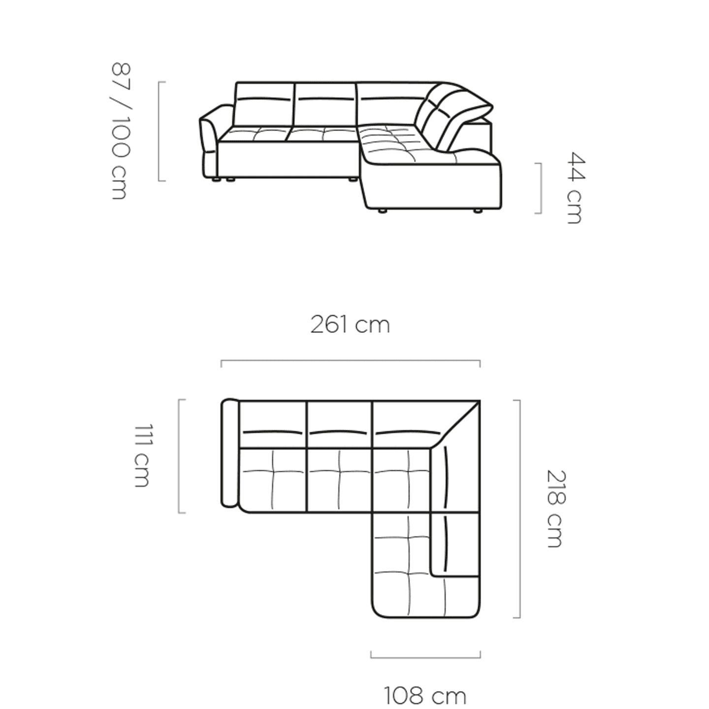 Narożnik elektryczny Murillo L