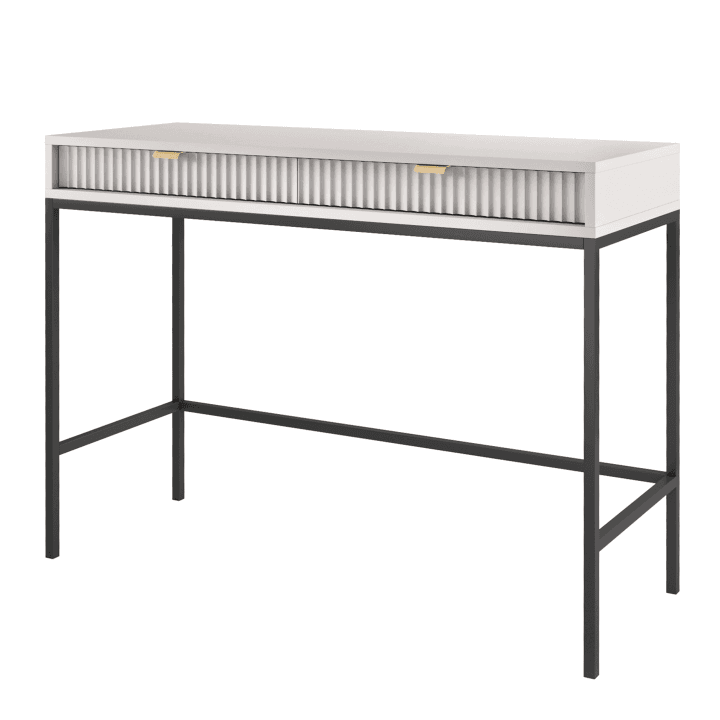 Toaletka Crow 104 cm szara + czarny stelaż