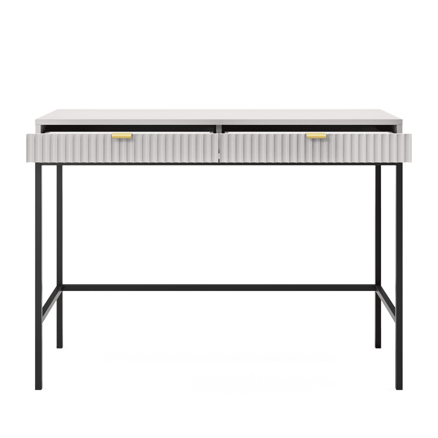 Toaletka Crow 104 cm szara + czarne nóżki