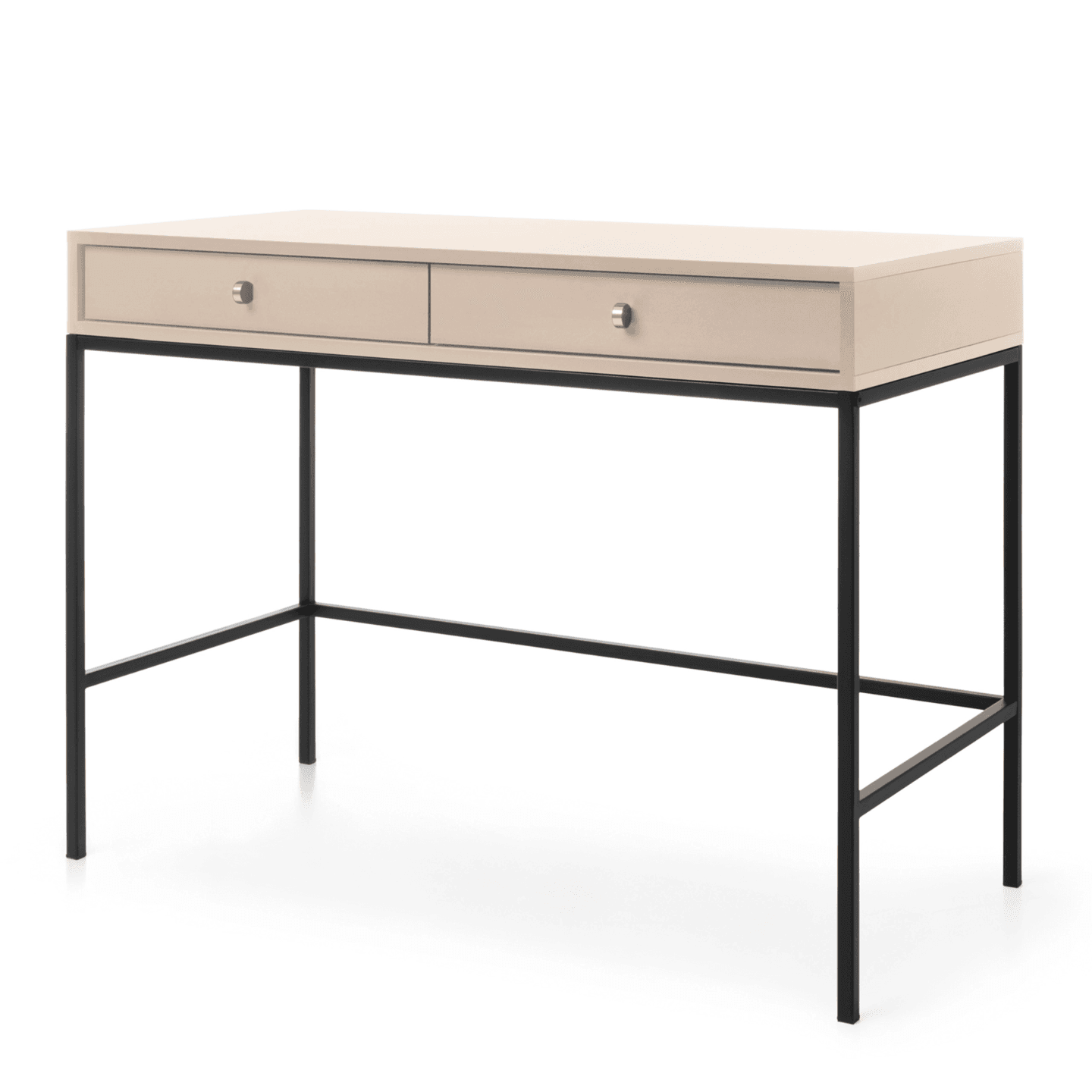 Toaletka Linea 104 cm beż + czarne nóżki - zdjęcie 2