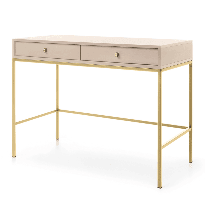 Toaletka Linea 104 cm beż + złote nóżki - zdjęcie 2